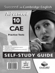 Succeed in Cambridge English Advanced. 10 CAE practice tests. : Self-study guide. vignette