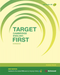 Target Cambridge English: First. Workbook vignette